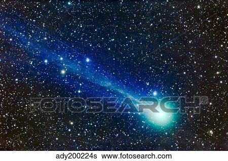 Comet Lovejoy (C/2014 Q2). View Large Photo Image Stock Photograph - Comet Lovejoy (C/2014 Q2).. Fotosearch