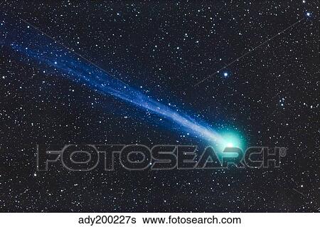 Comet Lovejoy (C/2014 Q2). View Large Photo Image Stock Photograph - Comet Lovejoy (C/2014 Q2).. Fotosearch