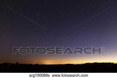 Comet Panstarrs at twilight, Buenos Aires, Argentina. View Large Photo Image Stock Photograph - Comet Panstarrs at twilight, Buenos Aires, Argentina.. Fotosearch
