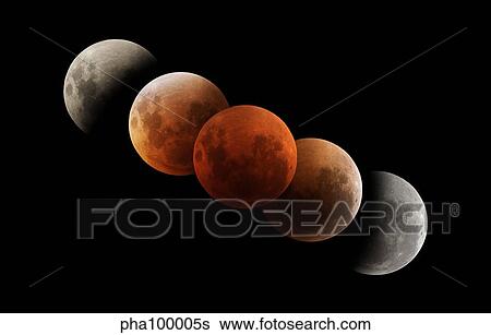 Composite image of lunar eclipse. View Large Photo Image Stock Photograph - Composite image of lunar eclipse.. Fotosearch
