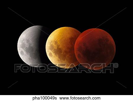 Composite image of lunar eclipse, Victoria, Australia. View Large Photo Image Stock Photograph - Composite image of lunar eclipse, Victoria, Australia.. Fotosearch