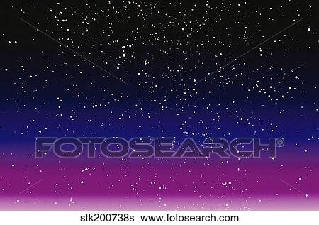 Computer Enhanced Star Scene View Large Illustration Stock Illustration - Computer Enhanced Star Scene. Fotosearch