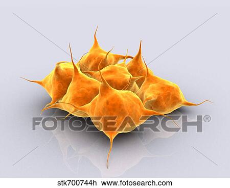 Conceptual image of a group of platelets. View Large Illustration Drawing - Conceptual image of a group of platelets.. Fotosearch