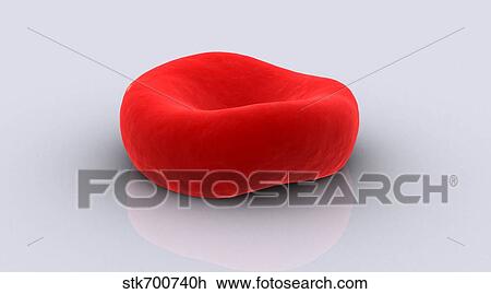 Conceptual image of a red blood cell. View Large Illustration Drawing - Conceptual image of a red blood cell.. Fotosearch