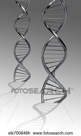 Drawing - Conceptual image of DNA.. Fotosearch
