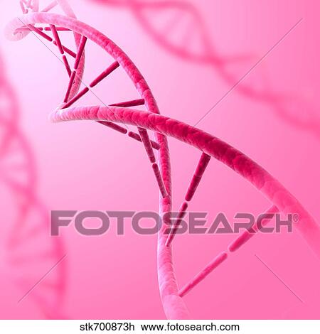 Drawing - Conceptual image of DNA.. Fotosearch