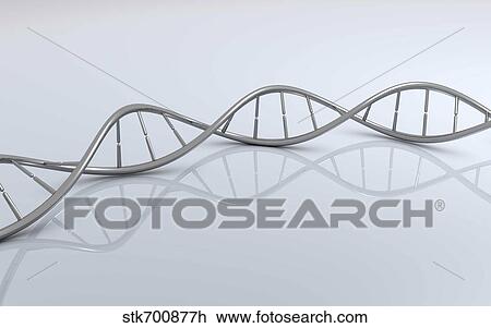 Drawing - Conceptual image of DNA.. Fotosearch