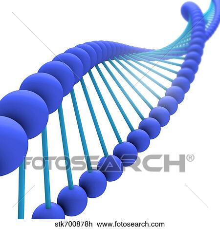 Drawing - Conceptual image of DNA.. Fotosearch
