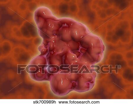 Conceptual image of enterokinase. View Large Illustration Drawing - Conceptual image of enterokinase.. Fotosearch