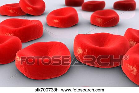 Conceptual image of red blood cells. View Large Illustration Drawing - Conceptual image of red blood cells.. Fotosearch