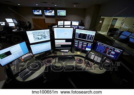 Control room center for emergency service dispatch. View Large Photo Image Picture - Control room center for emergency service dispatch.. Fotosearch