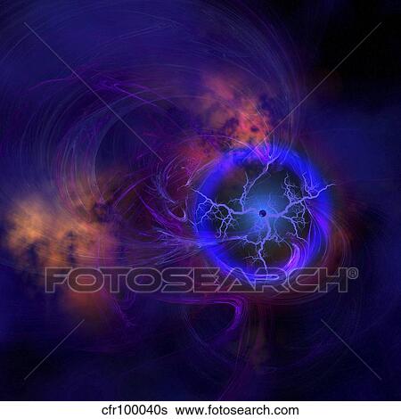 Cosmic forces out in space. View Large Illustration Stock Illustration - Cosmic forces out in space.. Fotosearch