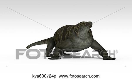Cotylorhynchus, a large synapsid of the Early Permian period. View Large Illustration Stock Illustration - Cotylorhynchus, a large synapsid of the Early Permian period.. Fotosearch
