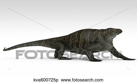 Cotylorhynchus, a large synapsid of the Early Permian period. View Large Illustration Stock Illustration - Cotylorhynchus, a large synapsid of the Early Permian period.. Fotosearch