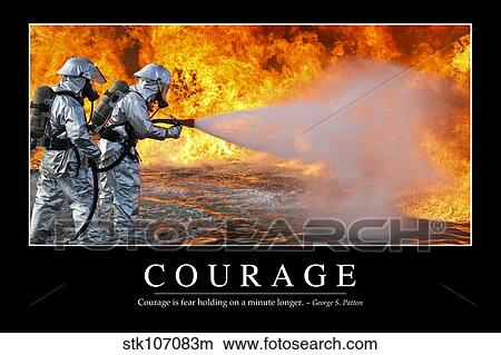 Courage: Inspirational Quote and Motivational Poster View Large Photo Image Picture - Courage: Inspirational Quote and Motivational Poster. Fotosearch