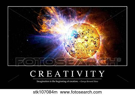 Creativity: Inspirational Quote and Motivational Poster View Large Illustration Stock Illustration - Creativity: Inspirational Quote and Motivational Poster. Fotosearch
