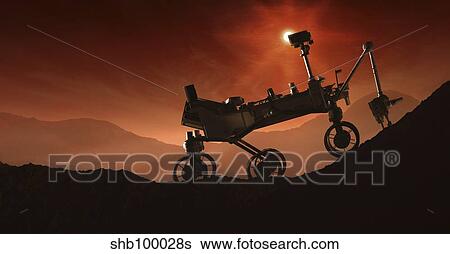 Curiosity the Mars Mountaineer View Large Illustration Stock Illustration - Curiosity the Mars Mountaineer. Fotosearch