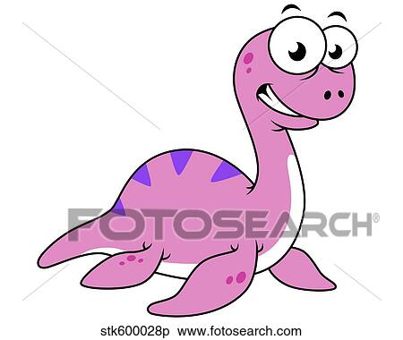 Cute illustration of the Loch Ness Monster. View Large Illustration Stock Illustration - Cute illustration of the Loch Ness Monster.. Fotosearch