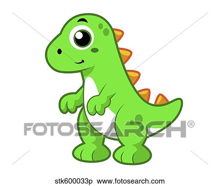 Stock Illustration - Cute illustration of Tyrannosaurus Rex.. Fotosearch