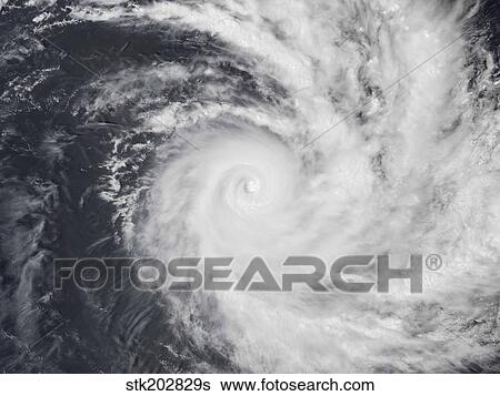 Stock Photograph - Cyclone Zoe in the South Pacific Ocean.. Fotosearch