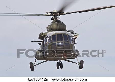Czech Air Force Mi-171 Hip helicopter. View Large Photo Image Picture - Czech Air Force Mi-171 Hip helicopter.. Fotosearch