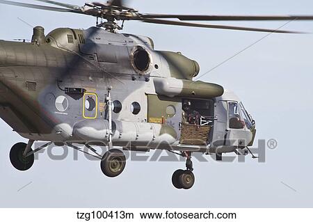 Czech Air Force Mi-171 Hip helicopter. View Large Photo Image Picture - Czech Air Force Mi-171 Hip helicopter.. Fotosearch