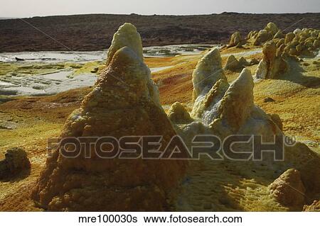 Dallol geothermal area, Danakil Depression, Ethiopia. View Large Photo Image Stock Photograph - Dallol geothermal area, Danakil Depression, Ethiopia.. Fotosearch