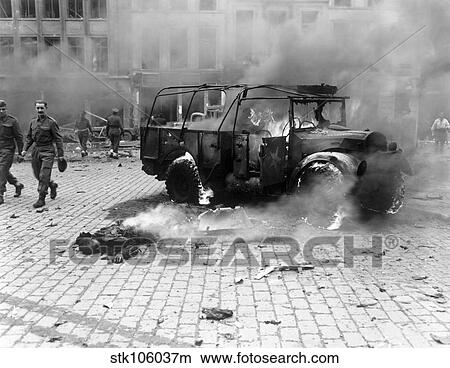 Damage done by a V-2 rocket in Antwerp, Belgium, during World War II. View Large Photo Image Picture - Damage done by a V-2 rocket in Antwerp, Belgium, during World War II.. Fotosearch