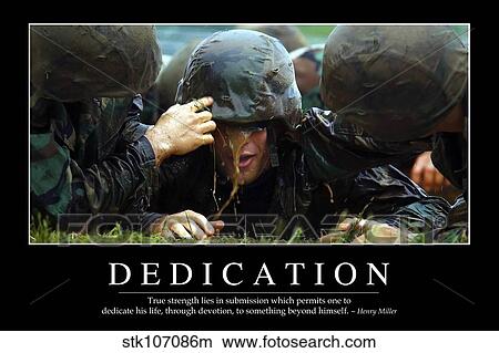 Dedication: Inspirational Quote and Motivational Poster View Large Photo Image Picture - Dedication: Inspirational Quote and Motivational Poster. Fotosearch