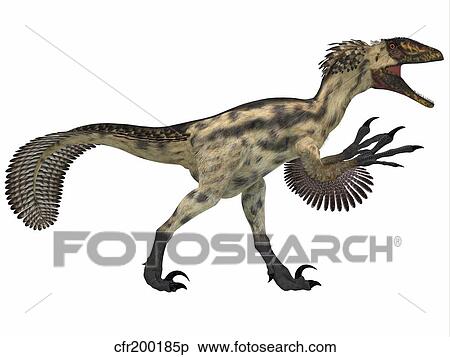 Deinonychus, a carnivorous dinosaur from the early Cretaceous Period. View Large Illustration Stock Illustration - Deinonychus, a carnivorous dinosaur from the early Cretaceous Period.. Fotosearch
