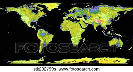 Digital elevation model of the continents on Earth. View Large Photo Image Stock Photograph - Digital elevation model of the continents on Earth.. Fotosearch