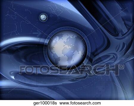 Stock Illustration - Digitally generated image of the world.. Fotosearch