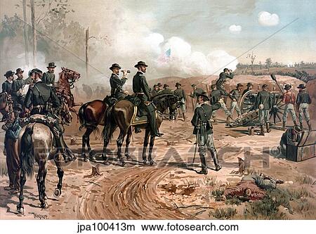 Digitally restored Civil War artwork featuring General Sherman on horseback. View Large Illustration Stock Illustration - Digitally restored Civil War artwork featuring General Sherman on horseback.. Fotosearch