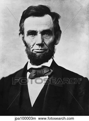 Stock Illustration - Digitally restored Civil War era vector photo of President Abraham Lincoln.. Fotosearch