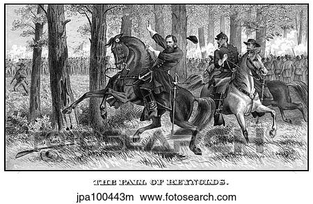 Digitally restored Civil War print of Union General John Reynolds. View Large Illustration Stock Illustration - Digitally restored Civil War print of Union General John Reynolds.. Fotosearch