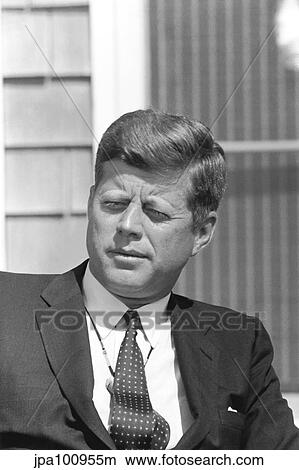 Digitally restored photo of President John F. Kennedy. View Large Photo Image Picture - Digitally restored photo of President John F. Kennedy.. Fotosearch