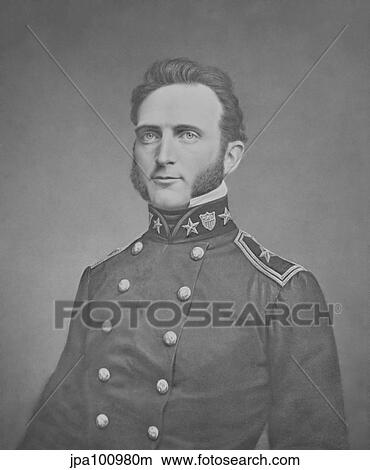 Digitally restored print of Thomas Stonewall Jackson as a young officer. View Large Illustration Stock Illustration - Digitally restored print of Thomas Stonewall Jackson as a young officer.. Fotosearch