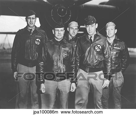 Picture - Digitally restored vector image of the Doolittle Tokyo Raiders.. Fotosearch