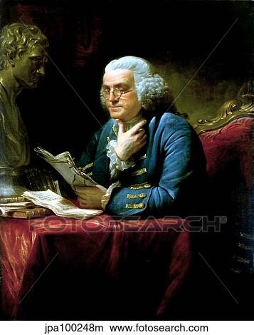 Digitally restored vector painting of Benjamin Franklin. View Large Illustration Stock Illustration - Digitally restored vector painting of Benjamin Franklin.. Fotosearch