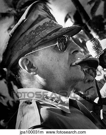 Digitally restored vector portrait of General Douglas MacArthur. View Large Photo Image Picture - Digitally restored vector portrait of General Douglas MacArthur.. Fotosearch