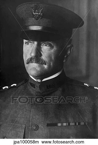 Digitally restored vector portrait of Major General John Pershing. View Large Photo Image Picture - Digitally restored vector portrait of Major General John Pershing.. Fotosearch