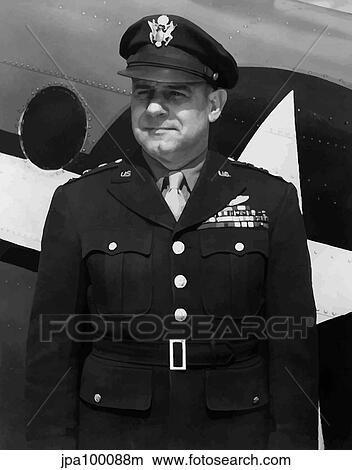 Digitally restored vector portrait of General James Harold Doolittle. View Large Photo Image Picture - Digitally restored vector portrait of General James Harold Doolittle.. Fotosearch