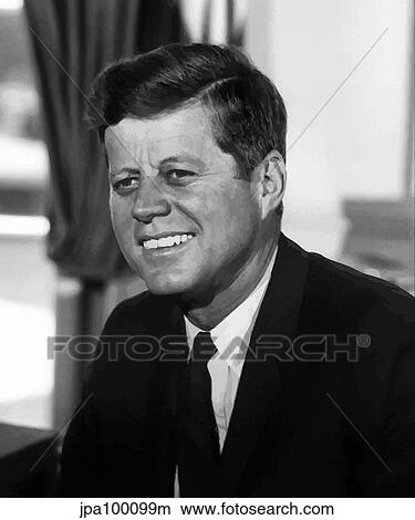 Digitally restored vector portrait of John F. Kennedy. View Large Photo Image Picture - Digitally restored vector portrait of John F. Kennedy.. Fotosearch