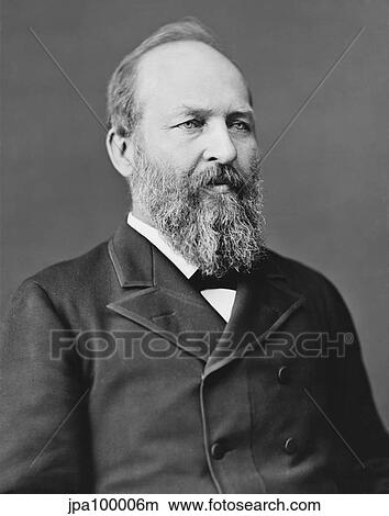 Digitally restored vector portrait of President James Garfield. View Large Illustration Stock Illustration - Digitally restored vector portrait of President James Garfield.. Fotosearch