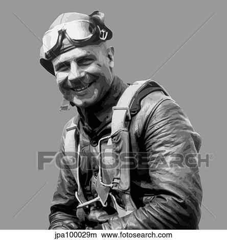 Digitally restored vector portrait of General James Harold Doolittle. View Large Illustration Stock Illustration - Digitally restored vector portrait of General James Harold Doolittle.. Fotosearch