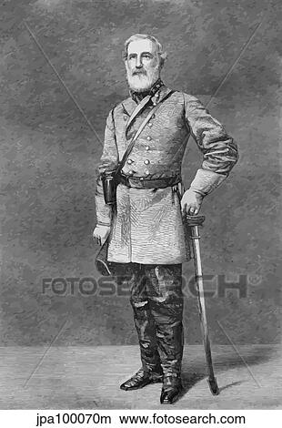 Digitally restored vector portrait of General Robert E. Lee. View Large Illustration Stock Illustration - Digitally restored vector portrait of General Robert E. Lee.. Fotosearch
