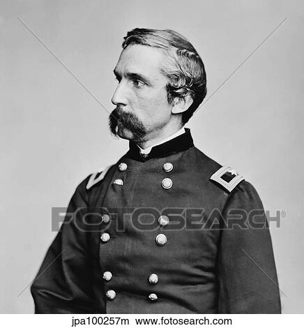 Stock Illustration - Digitally restored vector portrait of General Joshua Lawrence Chamberlain.. Fotosearch