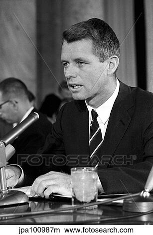 Picture - Digitally restored vintage photo of Robert Kennedy speaking.. Fotosearch