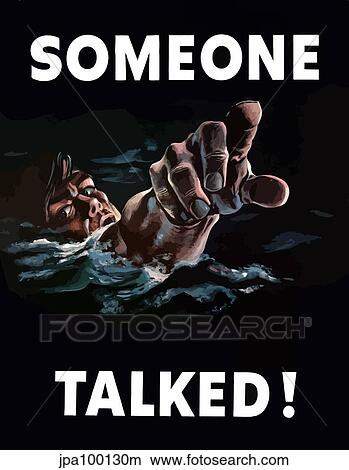 Stock Illustration - Digitally restored war propaganda poster.. Fotosearch