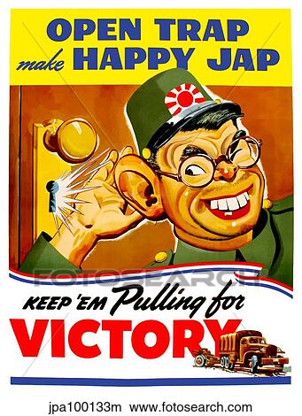 Stock Illustration - Digitally restored war propaganda poster.. Fotosearch